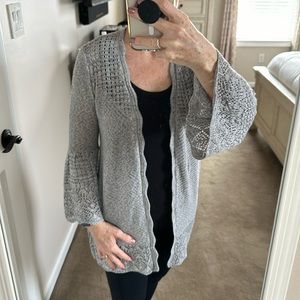 LC Lauren Conrad Bell Sleeved Open Front Cardigan